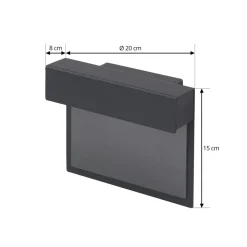 Lindby LED-husnummerlampe Antal, antracit, aluminium
