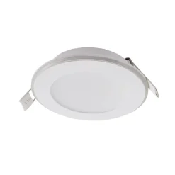 Lindby LED indbygningslampe Toka, 4,9 W, hvid, plast, CCT