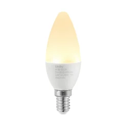 Lindby LED-kertepære, E14, C35, 4,5 W, opal, 3.000 K