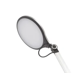 Lindby LED-klemmelampe Nyxaris, sølv, metal, CCT, 52 cm