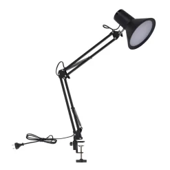 Lindby LED-klemmelampe Undra, sort, metal, justerbar