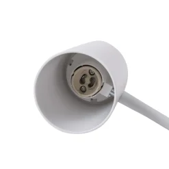 Lindby LED-klemmelampe Undra, hvid, metal, justerbar