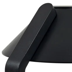 Lindby LED-lampe med jordspyd Capelo, sort, metal, 77 cm