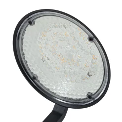 Lindby LED-lampe med jordspyd Capelo, sort, metal, 77 cm
