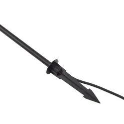 Lindby LED-lampe med jordspyd Darleen, antracit, metal, Ø10cm