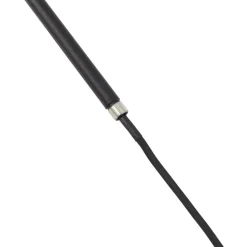 Lindby LED-lampe med jordspyd Darleen, antracit, metal, Ø10cm