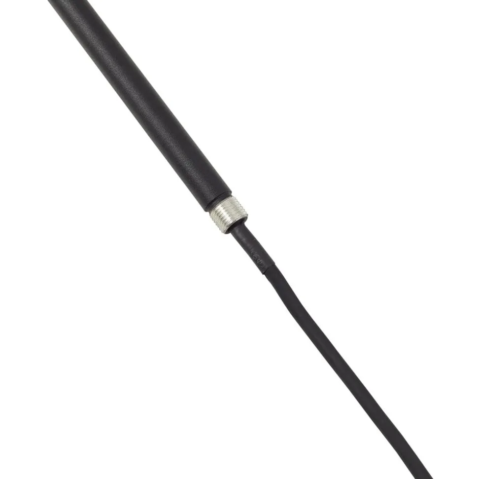Lindby LED-lampe med jordspyd Darleen, antracit, metal, Ø10cm