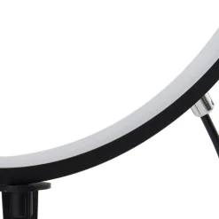 Lindby LED-lampe med jordspyd Syrene, 45 cm, sort, aluminium