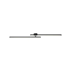 Lindby LED-loftlampe Aurendor, 135 cm, sort, metal