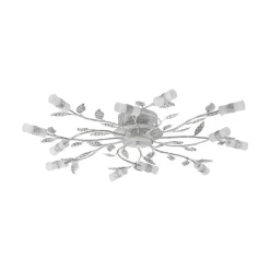 Lindby LED-loftlampe Bolonia, bronze/hvid, Ø 80 cm