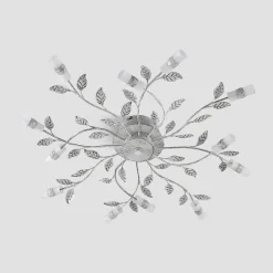 Lindby LED-loftlampe Bolonia, bronze/hvid, Ø 80 cm