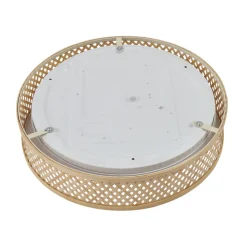 Lindby LED-loftlampe Eilif, bambus, Ø 40 cm