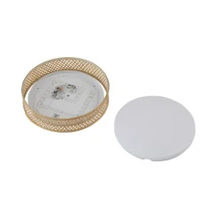Lindby LED-loftlampe Eilif, bambus, Ø 40 cm