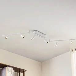 Lindby LED-loftlampe Eldrin, 6 lyskilder, spots, hvid