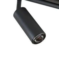 Lindby LED-loftlampe Eldrin, 6 lyskilder, spots, sort