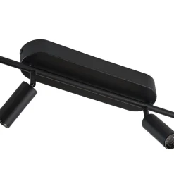 Lindby LED-loftlampe Eldrin, 6 lyskilder, spots, sort