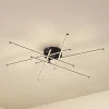 Lindby LED-loftlampe Elviano, Ø 80 cm, sort, 3.000 K