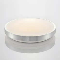 Lindby LED-loftlampe Emelie, Ø 42 cm, aluminiumsfarvet, metal
