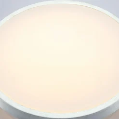 Lindby LED-loftlampe Emelie, Ø 42 cm, aluminiumsfarvet, metal