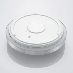 Lindby LED-loftlampe Emelie, Ø 42 cm, aluminiumsfarvet, metal