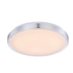 Lindby LED-loftlampe Emelie, Ø 35 cm, aluminiumsfarvet, metal