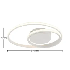 Lindby LED-loftlampe Emisua, hvid, CCT, dæmpbar
