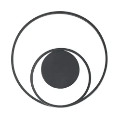 Lindby LED-loftlampe Emisua, sort, CCT, dæmpbar
