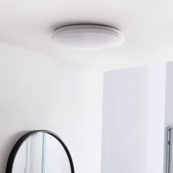 Lindby LED-loftlampe Eovi, Ø 33 cm, hvid, 3.000 K, rund