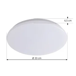 Lindby LED-loftlampe Eovi, Ø 33 cm, hvid, 3.000 K, rund
