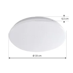 Lindby LED-loftlampe Eovi, Ø 33 cm, hvid, 4.000 K