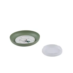 Lindby LED-loftlampe Florie, grøn, metal, Ø 40 cm