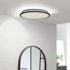 Lindby LED-loftlampe Glane, Ø 38 cm, sort/hvid, IP44