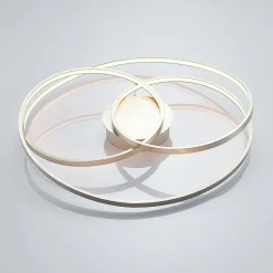 Lindby LED-loftlampe Joline, Ø 60 cm, nikkelfarvet, metal