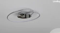 Lindby LED-loftlampe Joline, Ø 46 cm, kromfarvet, metal