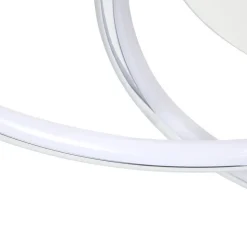 Lindby LED-loftlampe Joline, Ø 46 cm, kromfarvet, metal