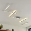 Lindby LED-loftlampe Kerem, 345 cm, nikkelfarvet, metal