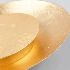 Lindby LED-loftlampe Keti, Ø 35 cm, guld, rund, metal