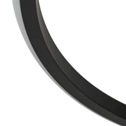 Lindby LED-loftlampe Kyron, sort, aluminium, dæmpbar, Ø45cm