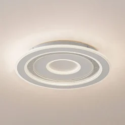 Lindby LED-loftlampe Lorvik, Ø 40 cm, hvid, CCT, dæmpbar