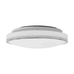 Lindby LED-loftlampe Lyss, Ø 34 cm, kromfarvet, IP44