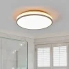 Lindby LED-loftlampe Lyss, Ø 40 cm, kromfarvet, IP44