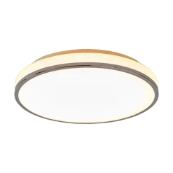 Lindby LED-loftlampe Lyss, Ø 40 cm, kromfarvet, IP44