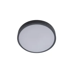 Lindby LED-loftlampe Manala, betongrå, RGB, CCT, fjernbetjening