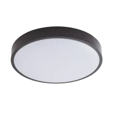Lindby LED-loftlampe Medon, Ø 38 cm, sort, IP44, metal