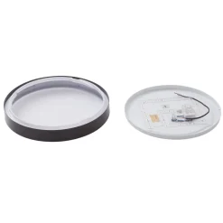 Lindby LED-loftlampe Medon, Ø 38 cm, sort, IP44, metal