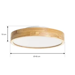 Lindby LED-loftlampe Milada, eg, CCT, fjernbetjening