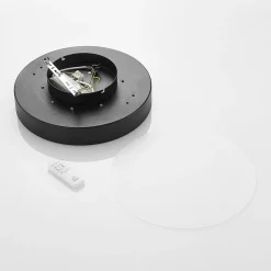 Lindby LED-loftlampe Milada, sort, CCT, fjernbetjening
