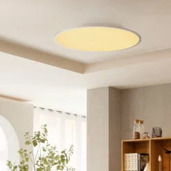 Lindby LED-loftlampe Narima, CCT, Ø 80 cm, sølv