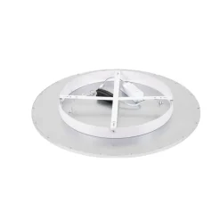 Lindby LED-loftlampe Narima, 4.000 K, Ø 60 cm, sølv
