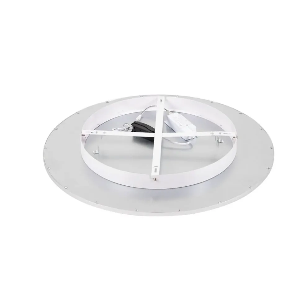 Lindby LED-loftlampe Narima, 4.000 K, Ø 60 cm, sølv